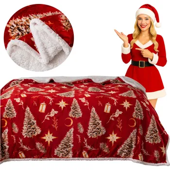 deka Deka z mikrovlákna Cotton world 200 cm x 160 cm červená