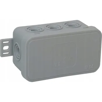 Elektroinstalační krabice Elektroinstalační krabice na omítku Viplast šedá IP54 80x45x41 mm