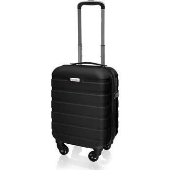AVANCEA Skořepinový cestovní kufr DE2708 Černý XS 47x31x21 cm
