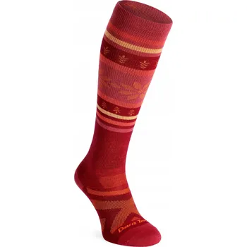 Dámské ponožky Dámské lyžařské Ponožky Darn Tough Alpine OTC LW - burgundy 35-37,5