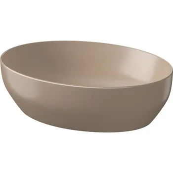 Cersanit Larga umyvadlo na desku elipsa 50 brown matt K677-052