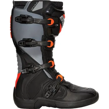Moto obuv iMX Motokrosové boty X-Two černo-šedo-oranžová - 40