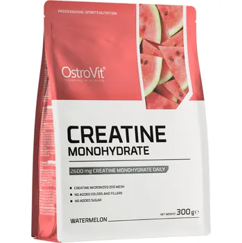 Kreatin OstroVit - Creatine Monohydrate, Kreatin, 300 g Příchuť: Vodní meloun
