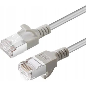 Síťový kabel Síťový kabel MicroConnect CAT6A U-FTP Slim, LSZH, 7,5 m, šedý, V-FTP6A075