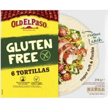 Old El Paso Bezlepková TORTILLA, 6 ks, Old El Paso, super měkká, 216 g