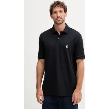 Bavlněné polo tričko Armani Exchange černá barva, XM000367 AF13022 XM000367.AF13022.NOS 59X, vel. M