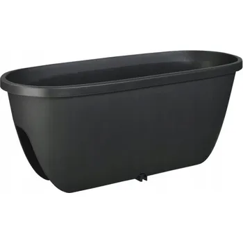Květináč Květináč 24,5 x 60 cm plast černý