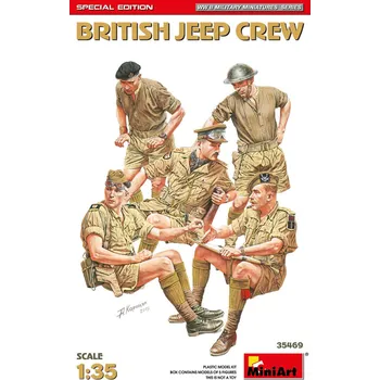 Plastikový model 1:35 British Jeep Crew (Special Edition)