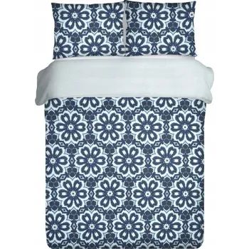 Povlečení D91 Povlečení bavlněný satén 160x200 Vzory modré