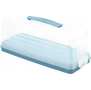 Dóza na potraviny NÁDOBA KRABIČKA NA DORT 35,5x15 KOLÁČ NA PEČENÍ OBDÉLNÍKOVÁ S RUKOJETÍ CURVER