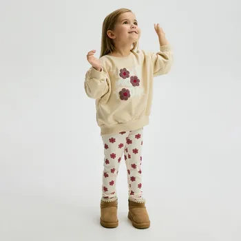 Dívčí mikina Reserved - Bavlněná souprava s aplikací - vícebarevná - 635IV-MLC - 635IV-MLC-92