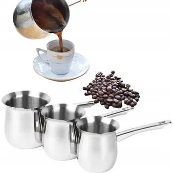 KELÍMEK NA KÁVU KOMPLET SADA KELÍMKŮ 3ks KÁVA NEREZOVÁ OCEL 18/0