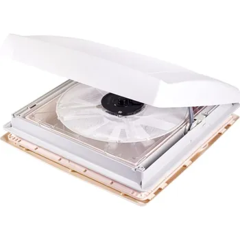 Autosklo Střešní okno Thule Vent, 400 × 400 mm, s ventilátorem, 12 V barva bílá průsvitná