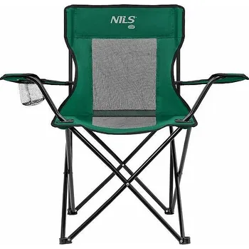 kempingová skříňka Turistické křeslo NILS Camp NC3302 zelené/černé