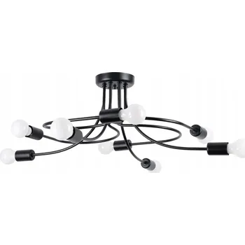 Lustr LEVAR 8 černý SL.1457 Sollux Lighting