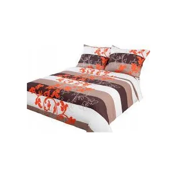 Povlečení Saténové Povlečení 200x220 Eurofirany Orn hnědé