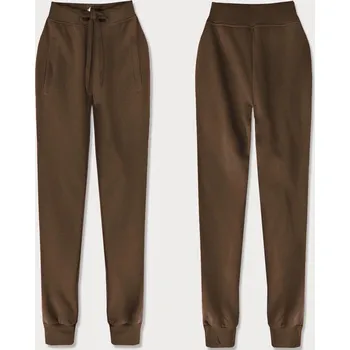 Dámské kalhoty Teplákové kalhoty v sépiové barvě (CK01-158) odstíny hnědé L (40)