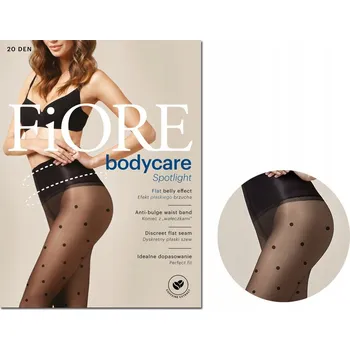 Dámské punčochy Vzorované Punčocháče Fiore SPOTLIGHT 20den černé, velikost 3