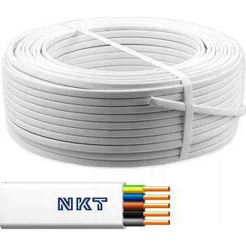 elektrický kabel Plochý instalační kabel YDYp NKT 5 x 10
