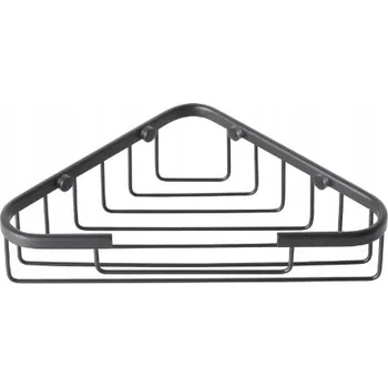 Mýdlenka Stella Košík na mýdlo rohový 19x19x6 ČERNÝ MAT 16.020-B