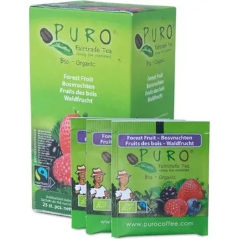 Čaj Černý čaj Puro - lesní směs, Fair trade, 25x 1,5 g