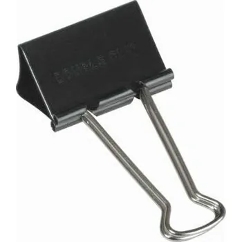 Kancelářská sponka Kovové klipy, 51 mm, černé, 12 ks