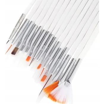 Přípravek na nehty SADA ŠTĚTCŮ NA ZDOBENÍ NEHTŮ 15ks ŠTĚTEC