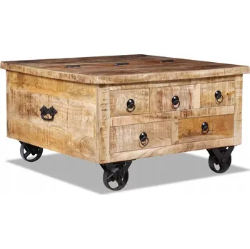 Konferenční stolek Čtvercový stolek VidaXL 40 x 70 x 40 cm, odstíny růžové