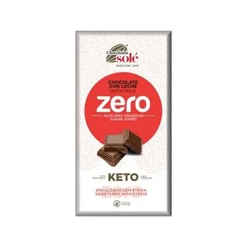 Cukrovinka Čokoláda mléčná se stévií bez cukru 100 g SOLÉ