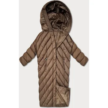 Hnědá zimní bunda netopýřího typu Minority (P3-6026-305) odstíny hnědé M (38)