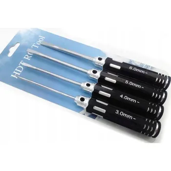 Šroubovák SADA ČTYŘ PLOCHÝCH ŠROUBOVÁKŮ