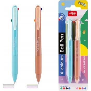 Propiska automatický čtyřbarevný 2ks EASY