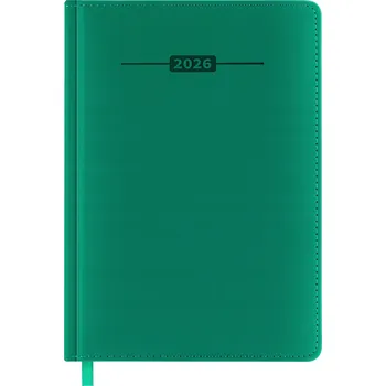 Kalendář Knižkový kalendář 2026 A5 Easy zelený