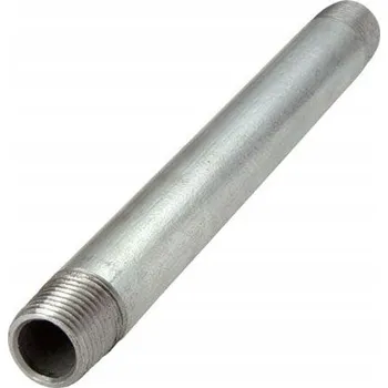 Vodovodní potrubí Trubka prodlužovací ocel pozinkovaná, závitová, 2", 20 cm, 200 mm, GZxGZ