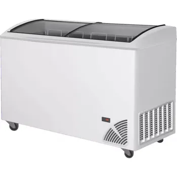 Mraznička 48548 Pultová mraznička prosklené oblé víko Byfal ARO 406/2 White Edge