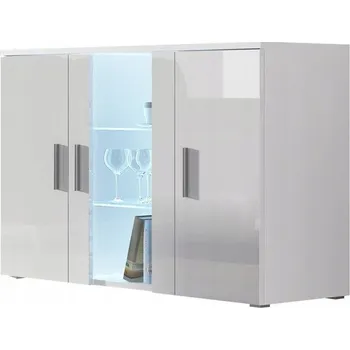 Komoda Komoda Veneti 120 x 41 x 80 cm bílý lesk