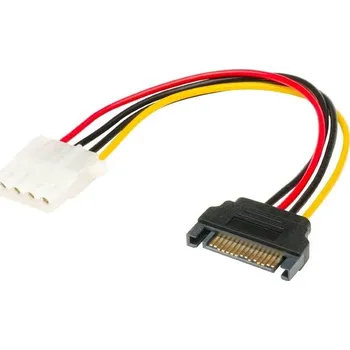 Kabel do PC Akasa Adaptér SATA na 4pin Molex - 15 cm (AK-CBPW03-15)