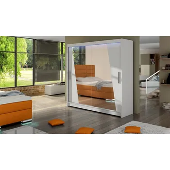 Šatní skříň Skříň Veneti FLORENCIO 180 x 210 x 58 cm bílá