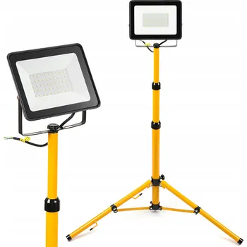 Halogenový LED reflektor 50W + Stavební stativ, neutrální bílá barva