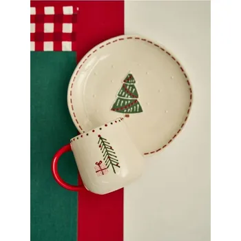 Sinsay - Hrnek s&nbsp;vánočním motivem - zelená - 086GI-77X - 086GI-77X-ONE