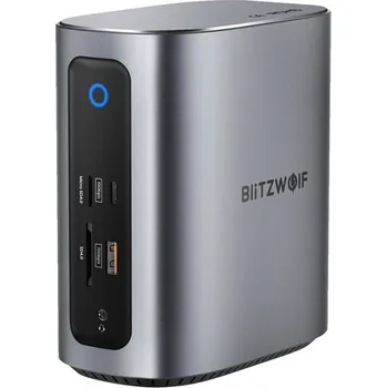 Počítač Blitzwolf BW-TH15 17v1 Dokovací stanice 2xHD+DP+4xC+3xUSB 3.0+USB 3.1+C 3.2+C PD+RJ45+micro SD+SD+3,5mm Audio