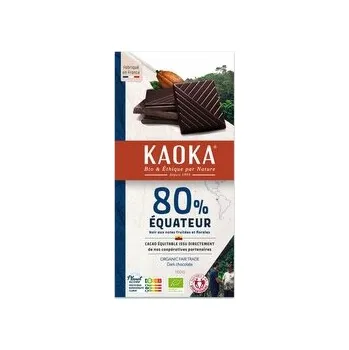 Čokoláda Čokoláda hořká Ekvádor 80 % 100 g BIO KAOKA