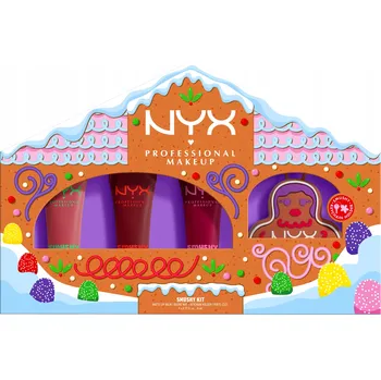Kosmetická sada NYX Professional Makeup Gingerbaddie Land Smushy dárková sada na rty