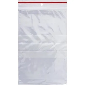 Archivační box Rychlouzavír.sáčky Q-Connect,12x18 cm,100 ks,pruhy