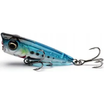 Umělá nástraha WOBLER SAVAGE GEAR 3D MINNOW POPPER 4,3 cm 2,6 g Ghost Sardine