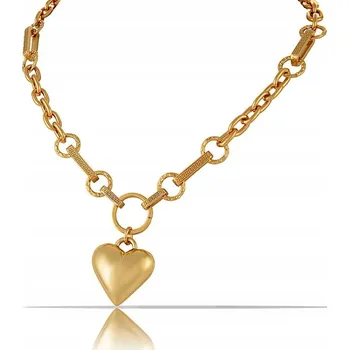 Náhrdelník Náhrdelník z růžového zlata se srdcem z diamantů