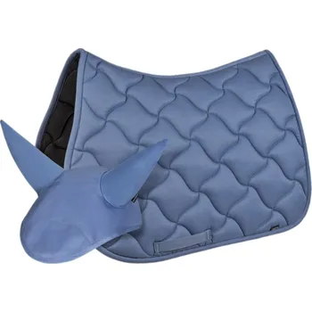 Podsedlová dečka + čabraka EQUILINE Rombo Fluid, všestranná, světle modrá