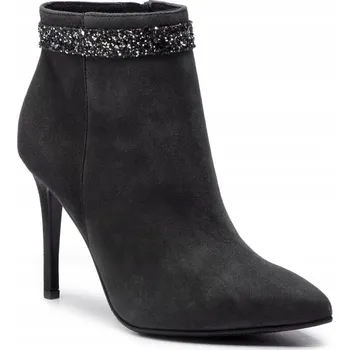 Dámská zimní obuv EVA MINGE DÁMSKÉ KOTNÍKOVÉ BOTY KOŽENÉ PODPATKY 39 3B2G2* EU 39 3_2