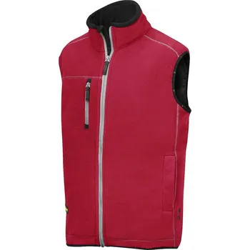 pracovní vesta Snickers Workwear Vesta fleecová AIS červená Barva: Červená, Velikost: M