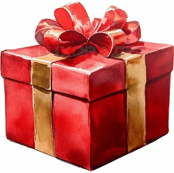 Nášivka Nažehlovačka Dáreček červený - 6 x 6 cm